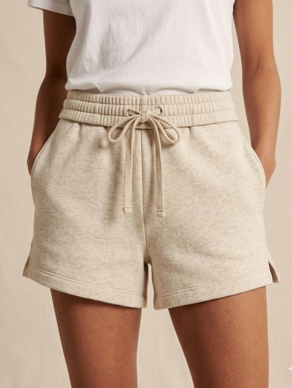Abercrombie & Fitch High Rise Fleece Lounge Shorts Sz M